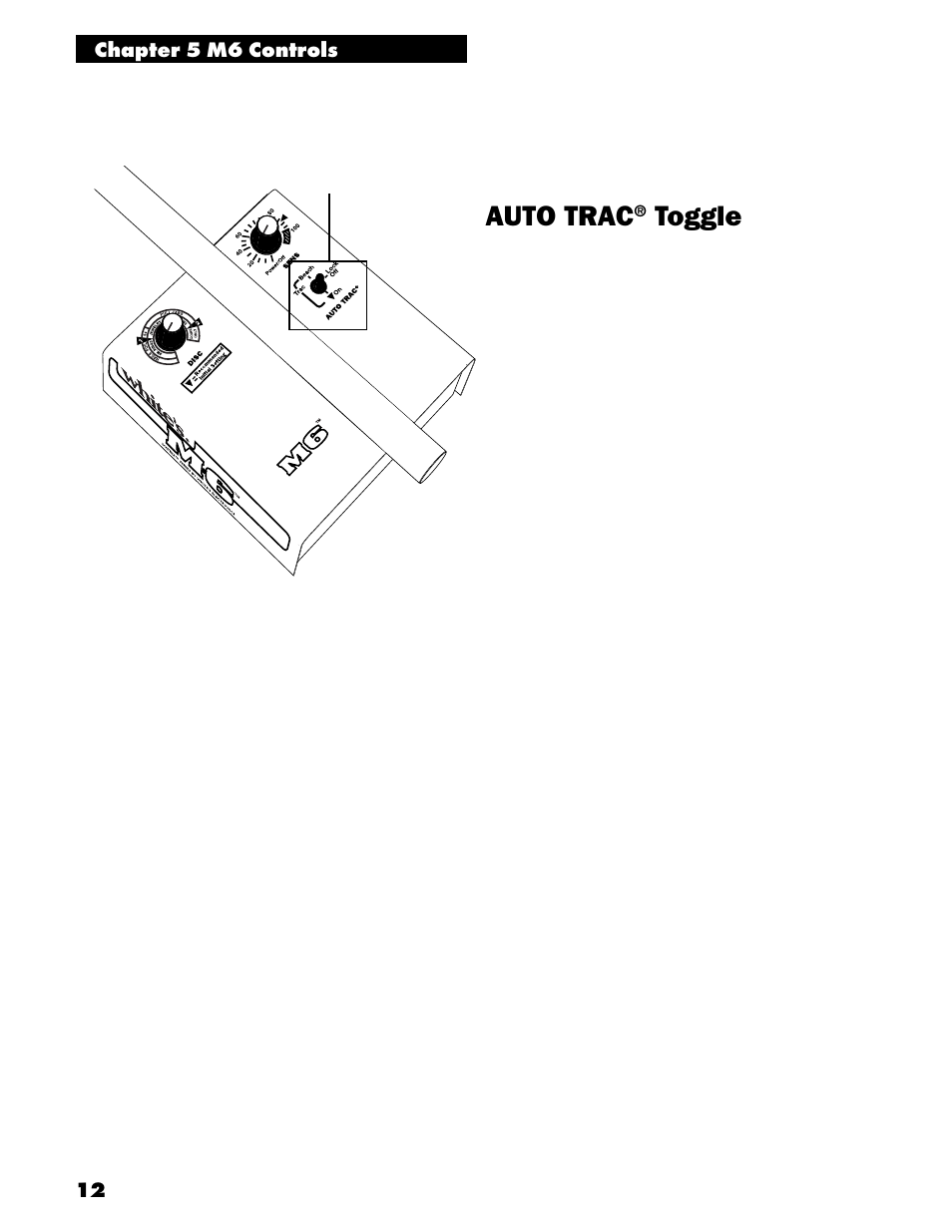 Auto trac, Toggle | White’s Electronics M6 User Manual | Page 14 / 32