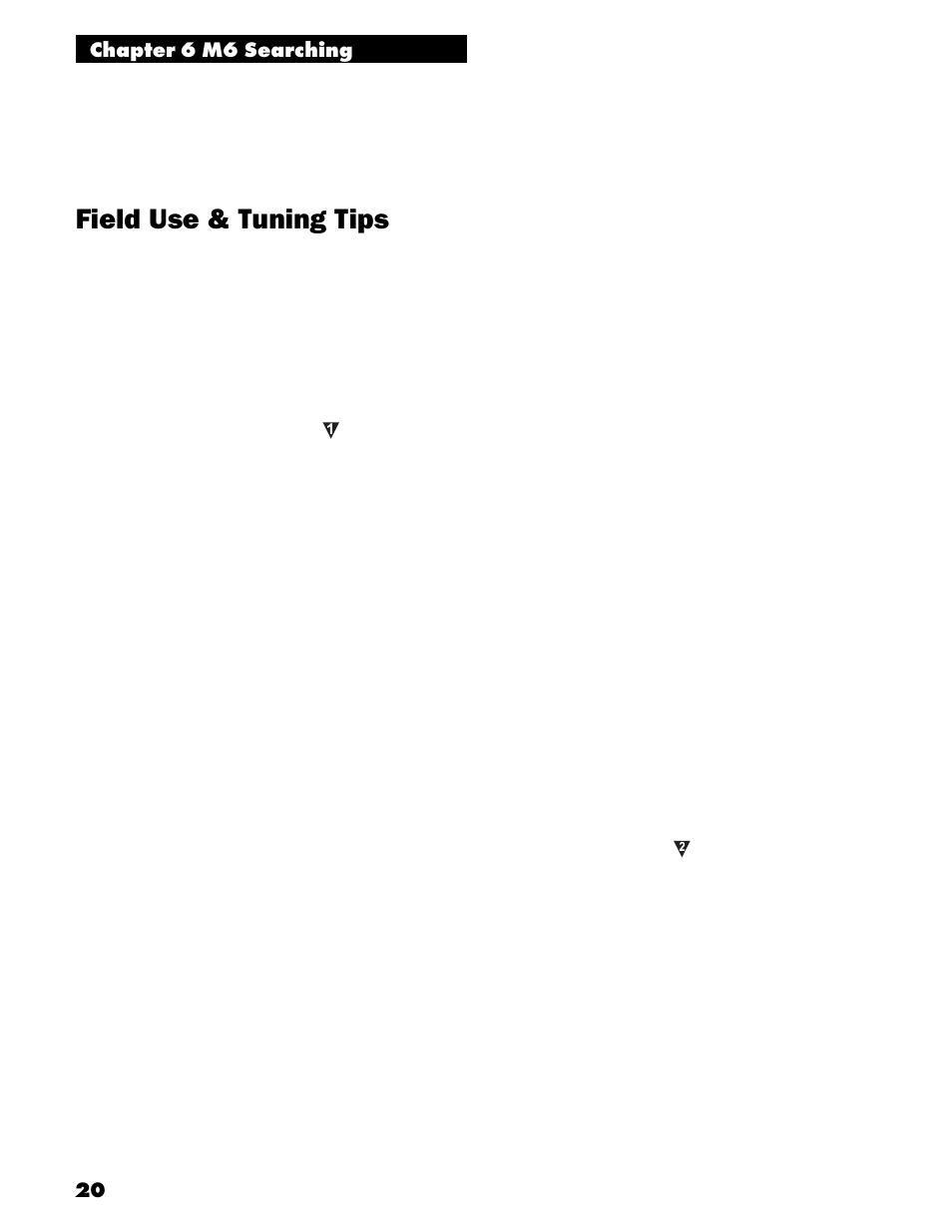 Field use & tuning tips | White’s Electronics M6 User Manual | Page 22 / 32