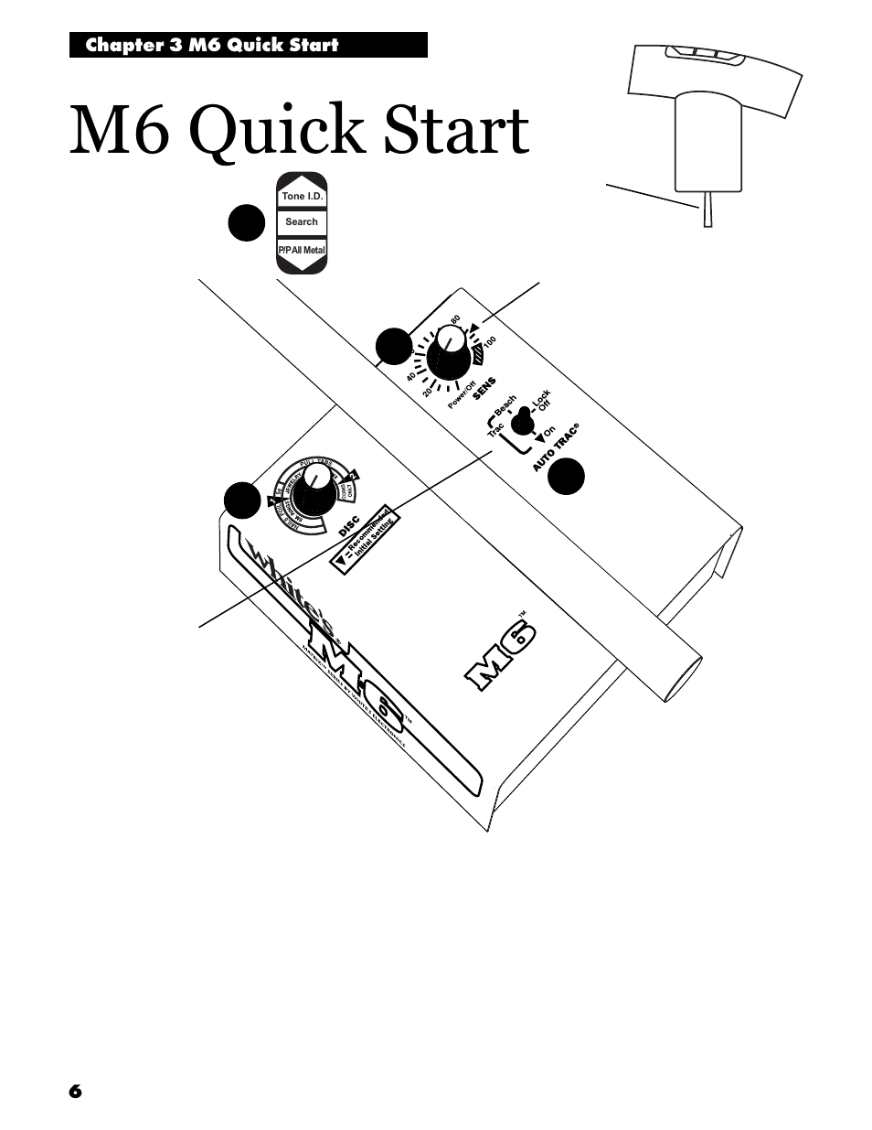 M6 quick start | White’s Electronics M6 User Manual | Page 8 / 32