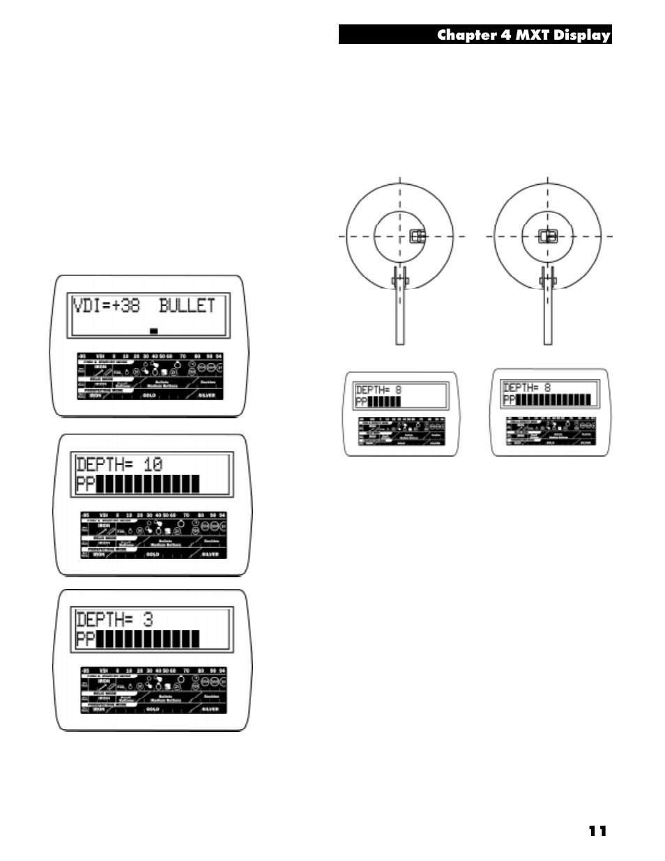 Chapter 4 mxt display | White’s Electronics MXT User Manual | Page 13 / 40
