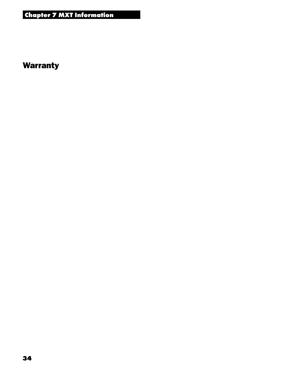 Warranty | White’s Electronics MXT User Manual | Page 36 / 40