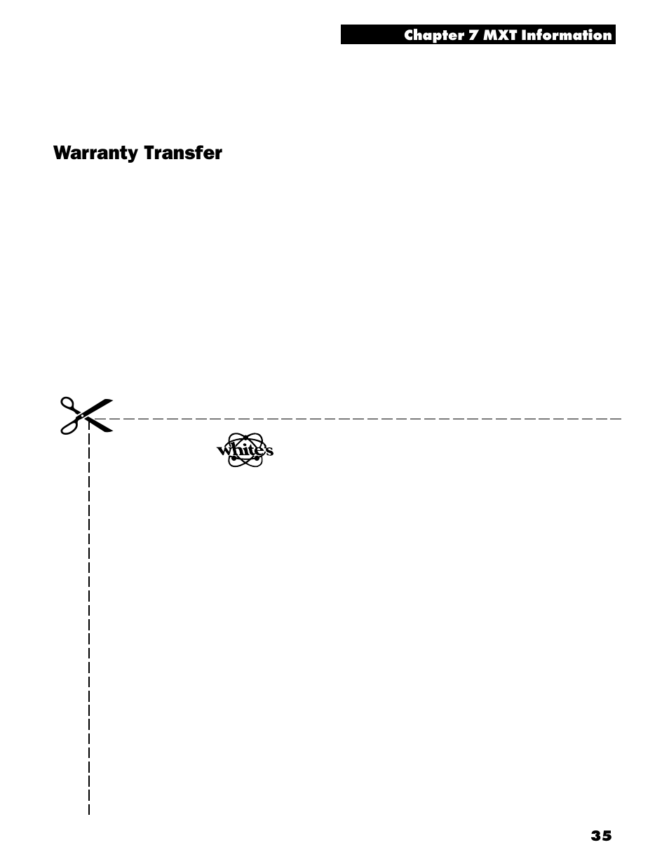 Warranty transfer | White’s Electronics MXT User Manual | Page 37 / 40