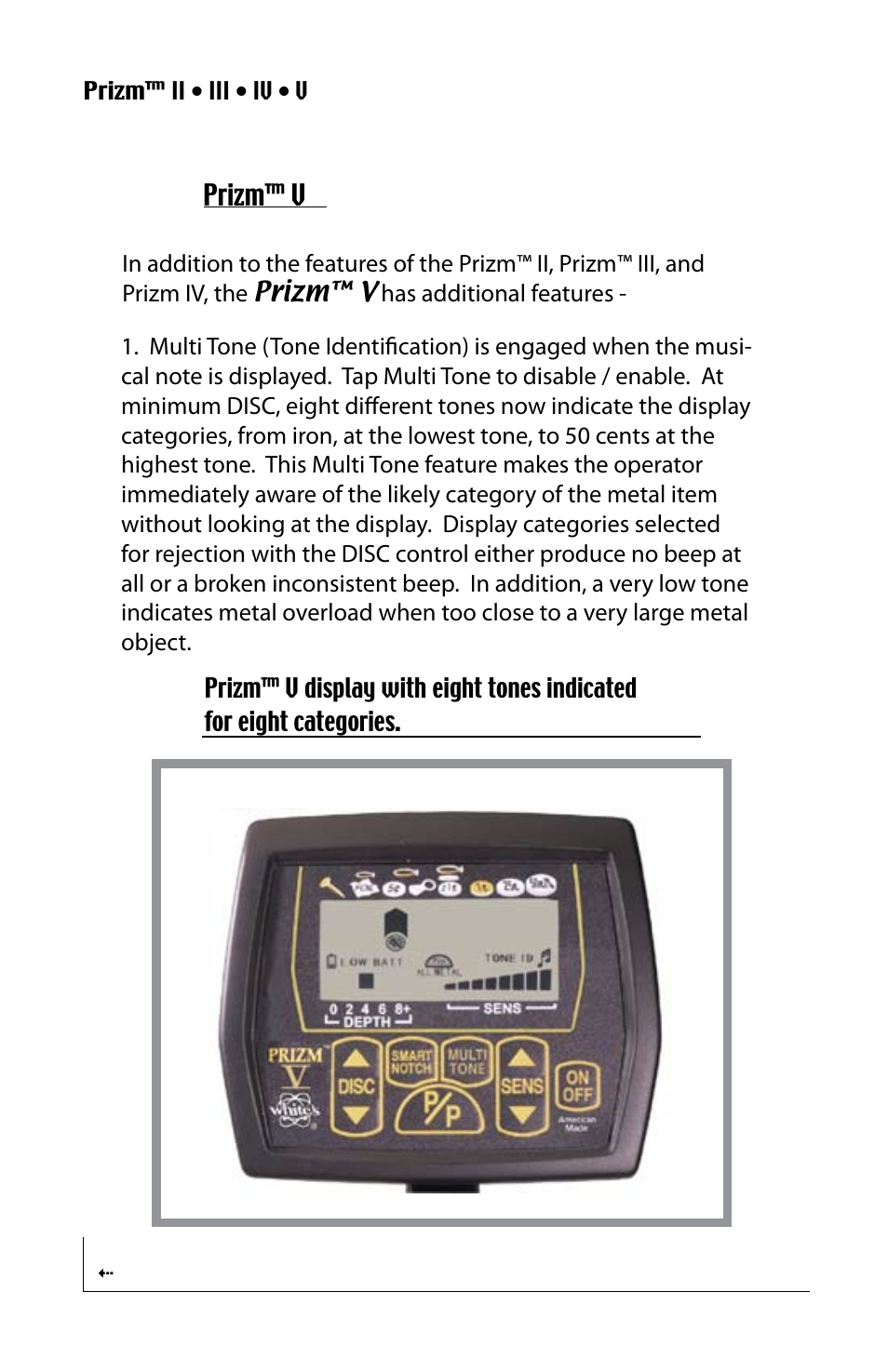 White’s Electronics Prizm Combined User Manual | Page 16 / 32