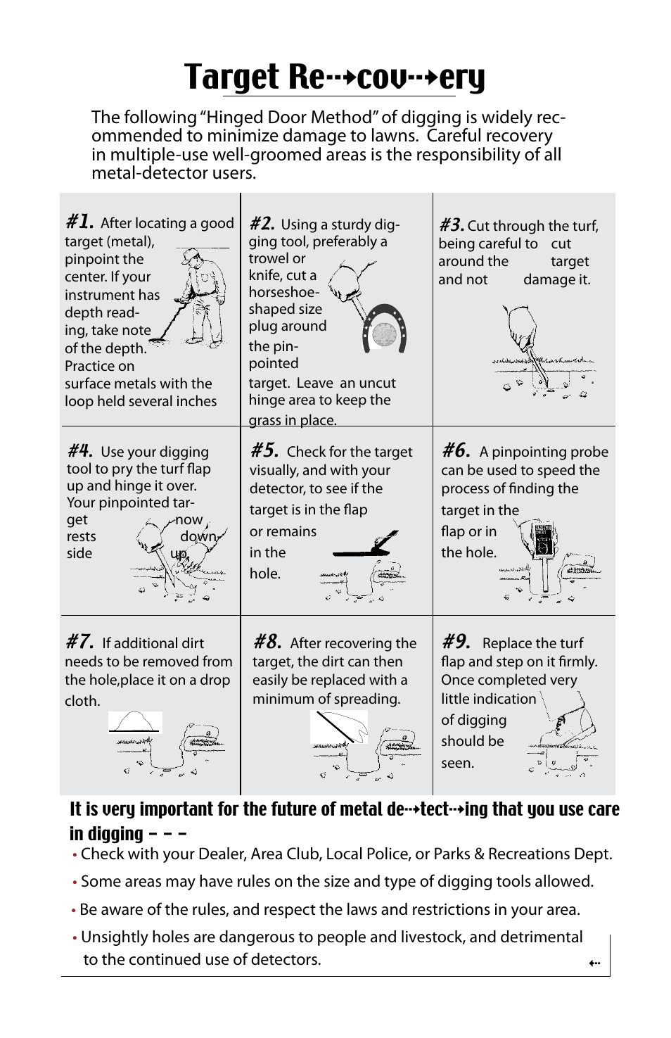 Target re⇢cov⇢ery | White’s Electronics Prizm Combined User Manual | Page 29 / 32