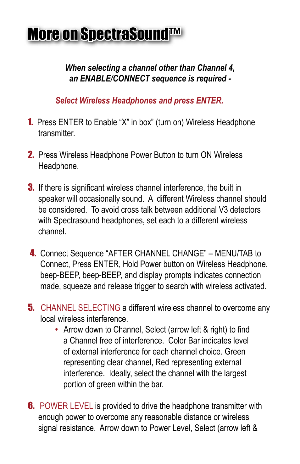 More on spectrasound | White’s Electronics Spectra V3 SpectraSound Wireless Headphone User Manual | Page 2 / 4