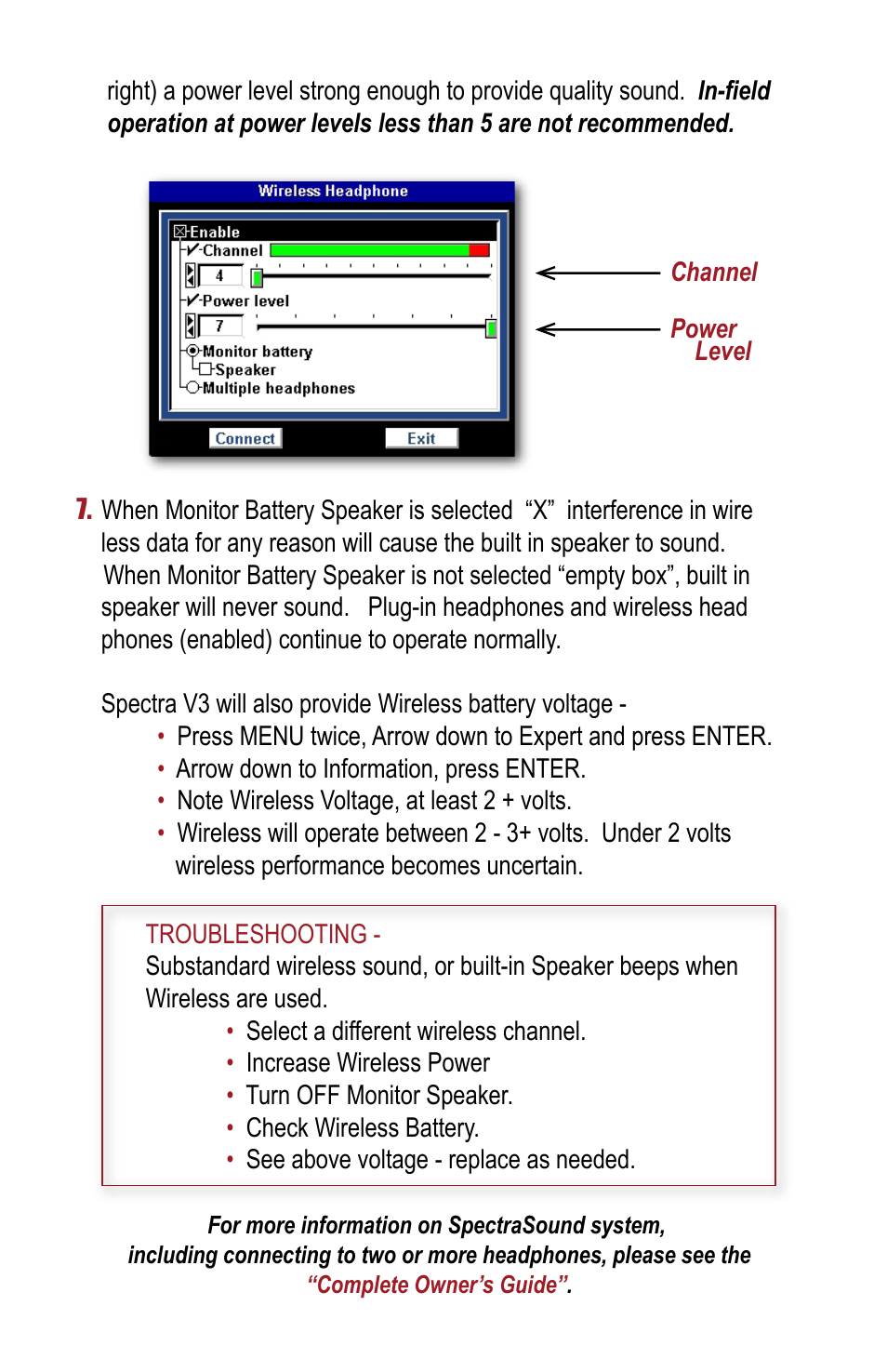 White’s Electronics Spectra V3 SpectraSound Wireless Headphone User Manual | Page 3 / 4