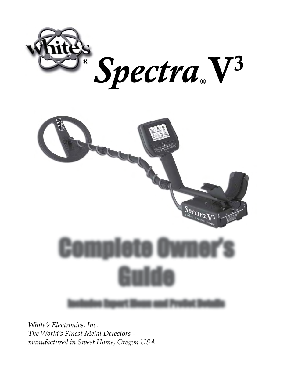 White’s Electronics Spectra V3 User Manual | 52 pages