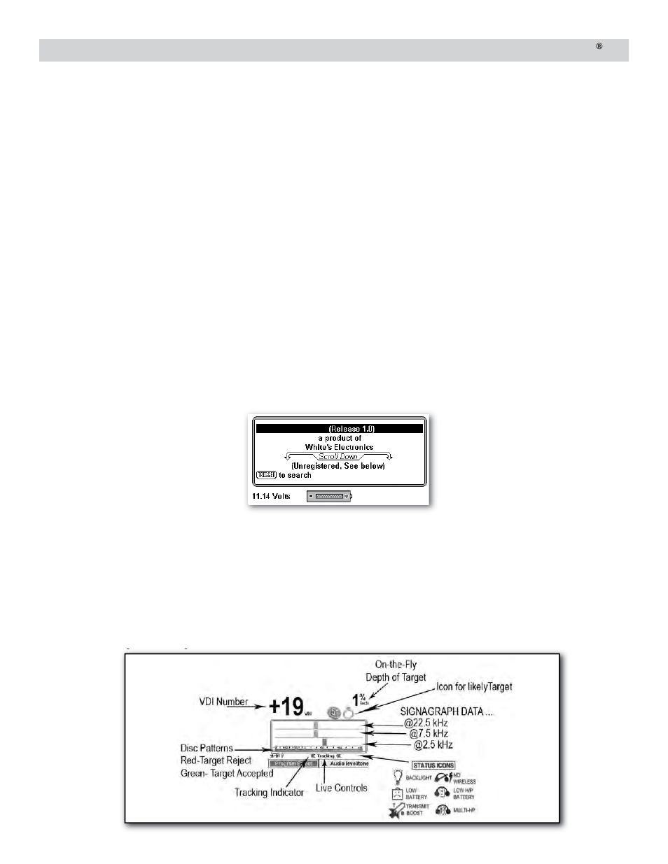 White’s Electronics Spectra V3 User Manual | Page 7 / 52