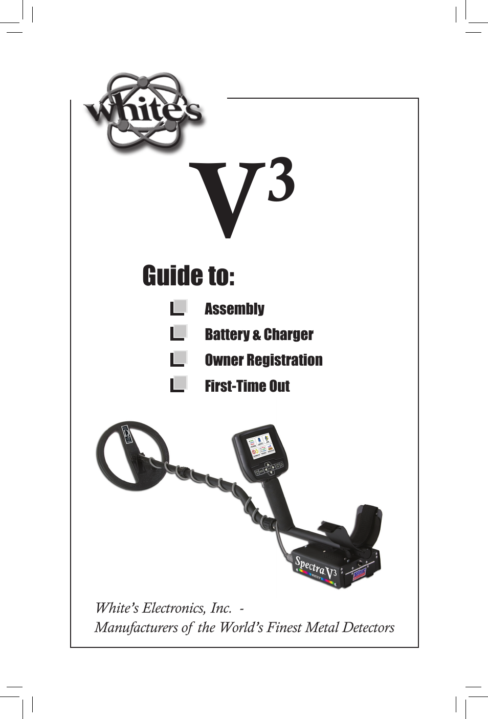 White’s Electronics Spectra V3 Assembly Guide User Manual | 16 pages