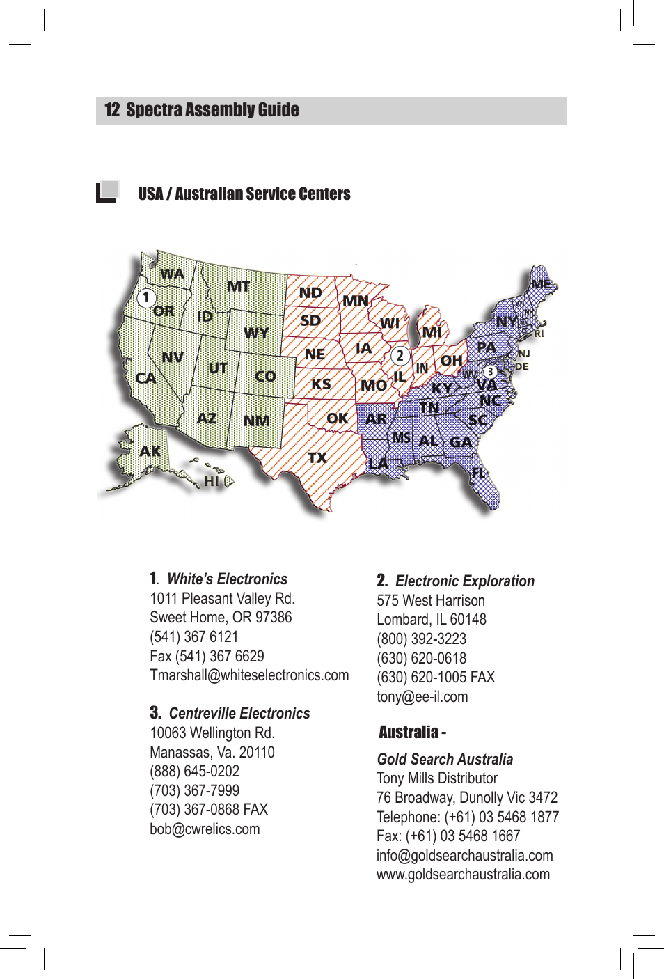 White’s Electronics Spectra V3 Assembly Guide User Manual | Page 12 / 16