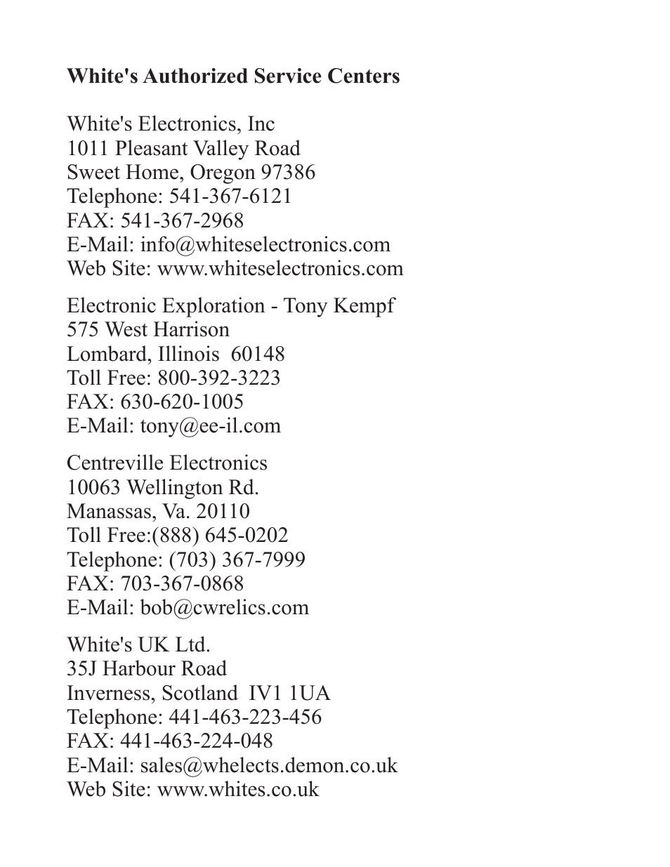 White’s Electronics Bullseye 2 User Manual | Page 5 / 6