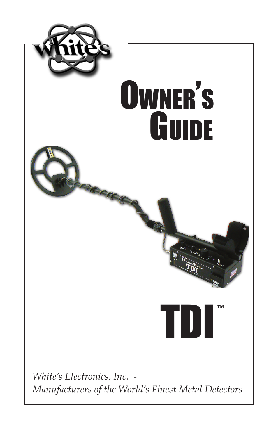 White’s Electronics TDI User Manual | 40 pages