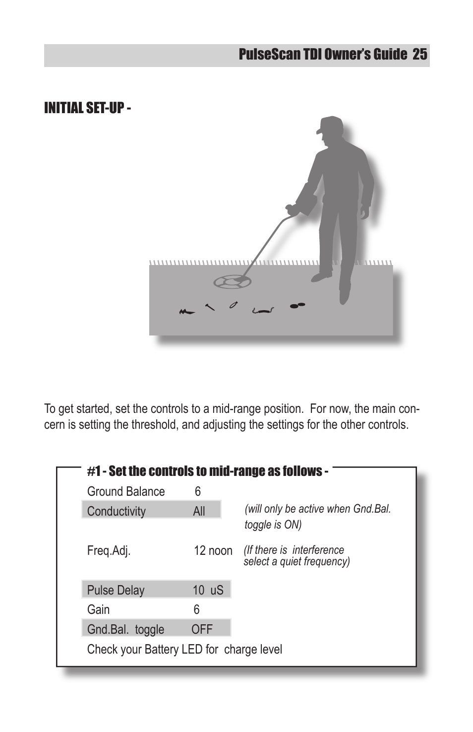 White’s Electronics TDI User Manual | Page 25 / 40