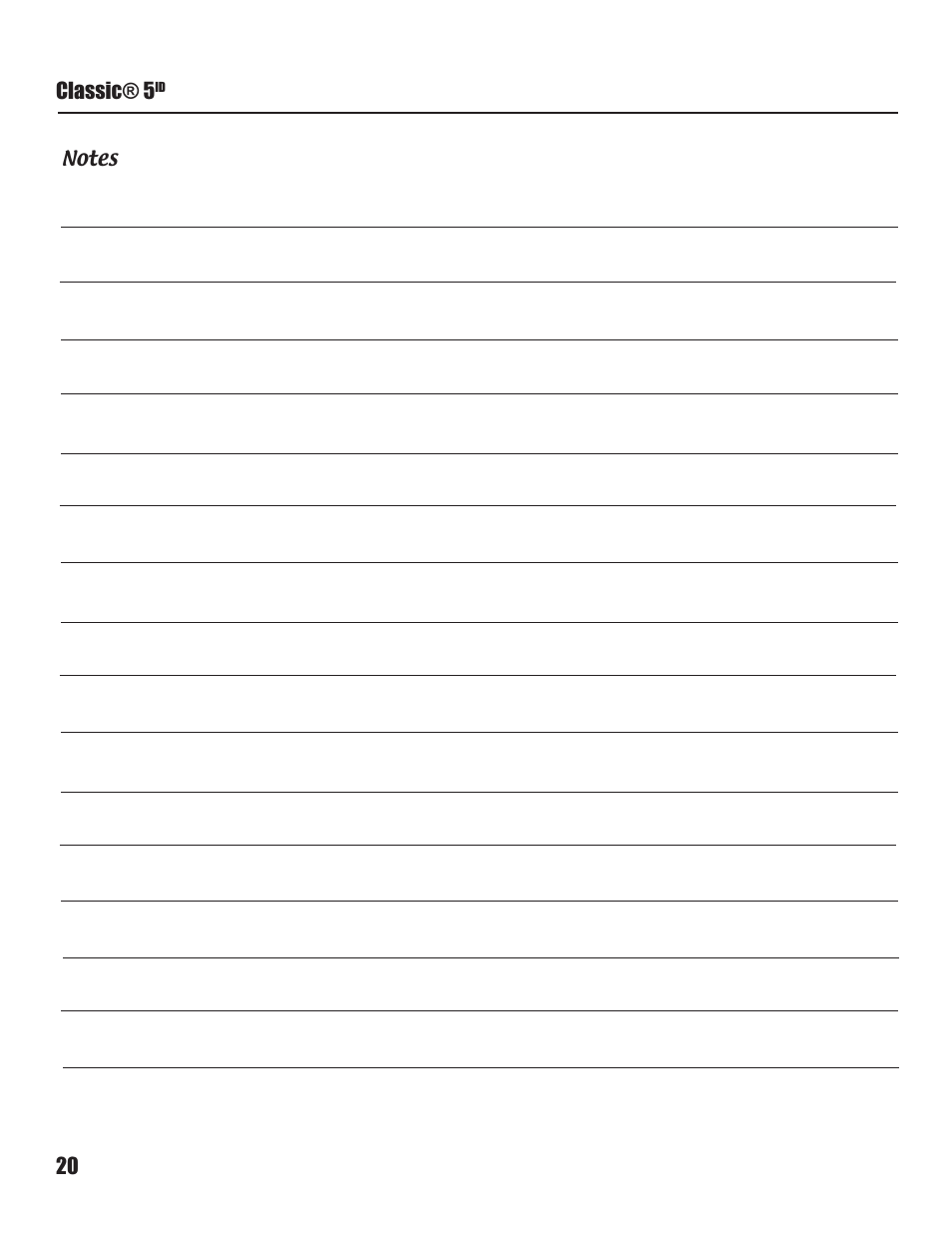 White’s Electronics Classic 5 ID User Manual | Page 20 / 20