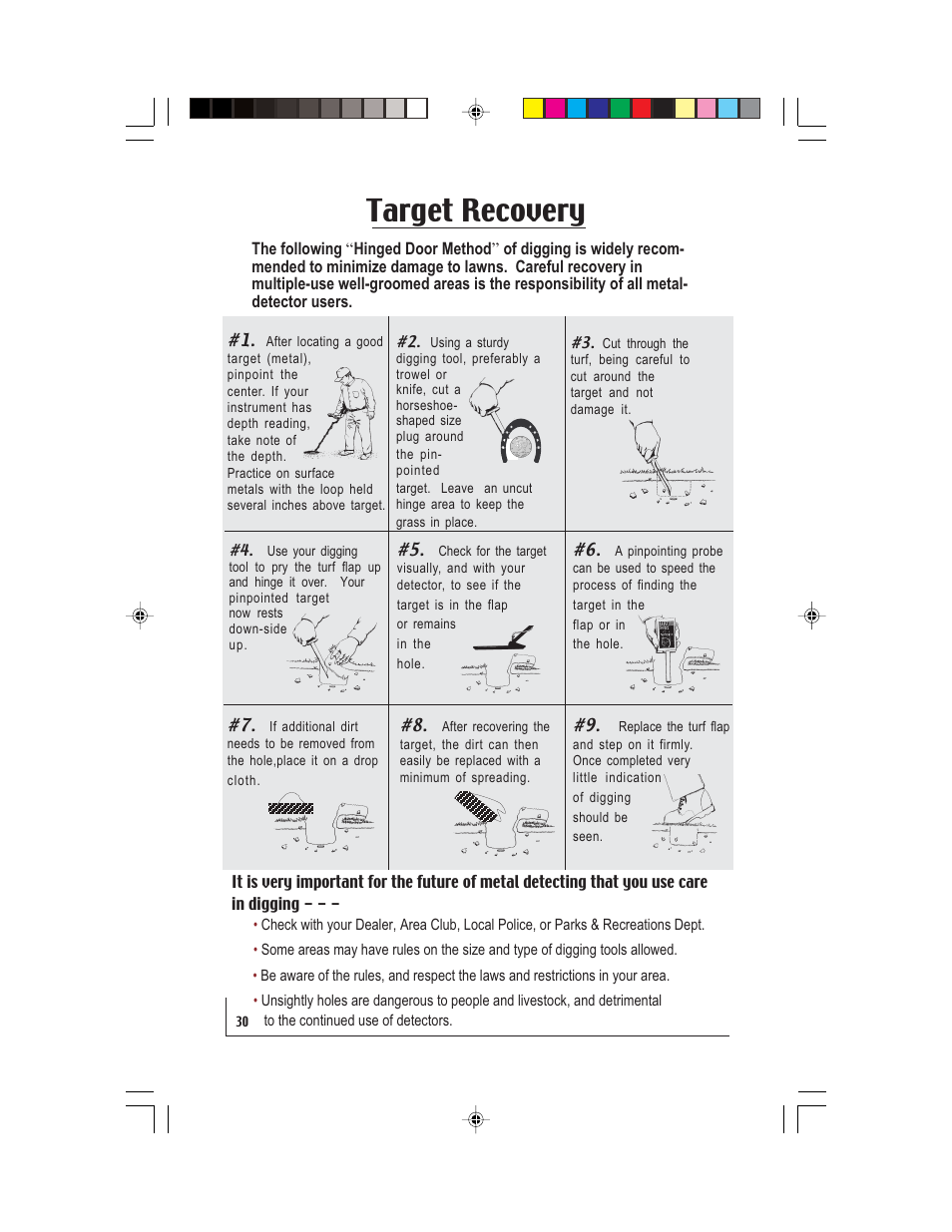 Target recovery | White’s Electronics Prizm 6T User Manual | Page 30 / 32