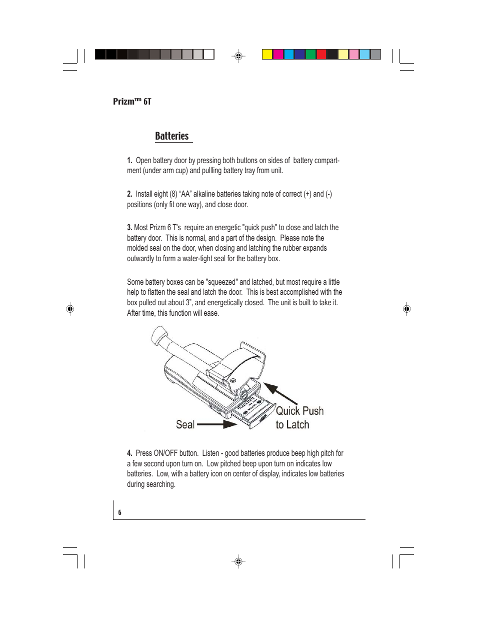 White’s Electronics Prizm 6T User Manual | Page 6 / 32