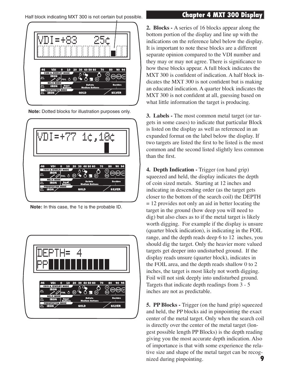 White’s Electronics MXT 300 User Manual | Page 9 / 36