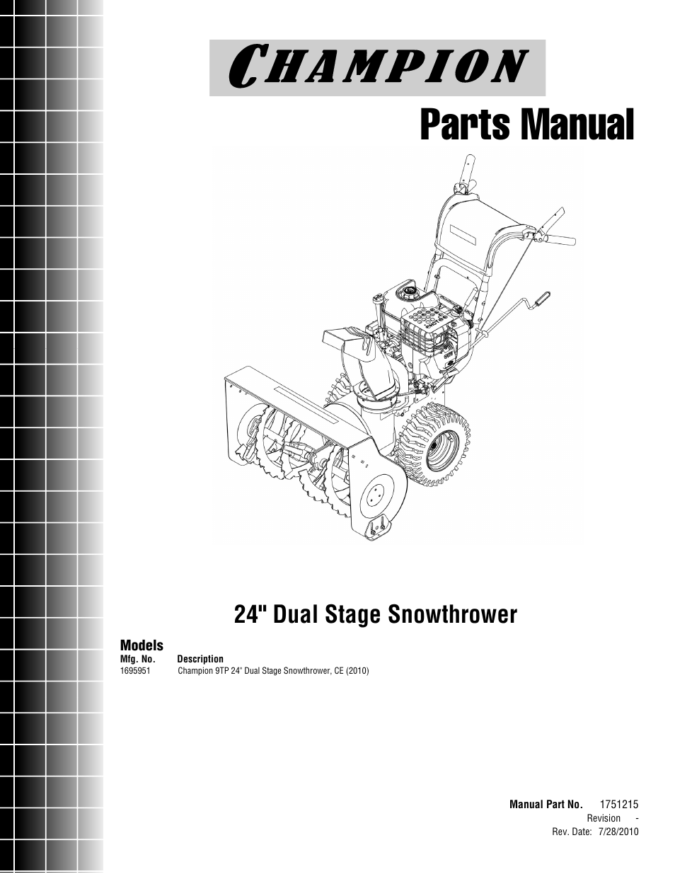CHAMPION ST761BS User Manual | 28 pages