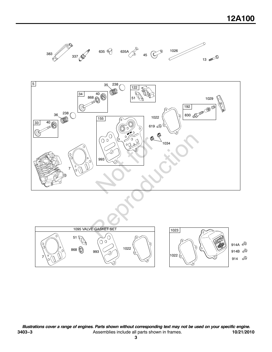 Not for reproduction | CHAMPION ST655BS User Manual | Page 3 / 16