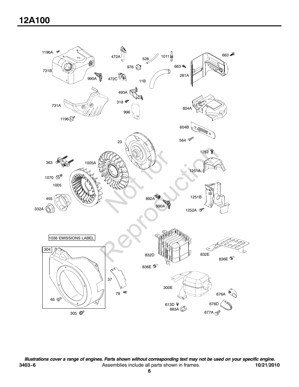 Not for reproduction | CHAMPION ST655BS User Manual | Page 6 / 16