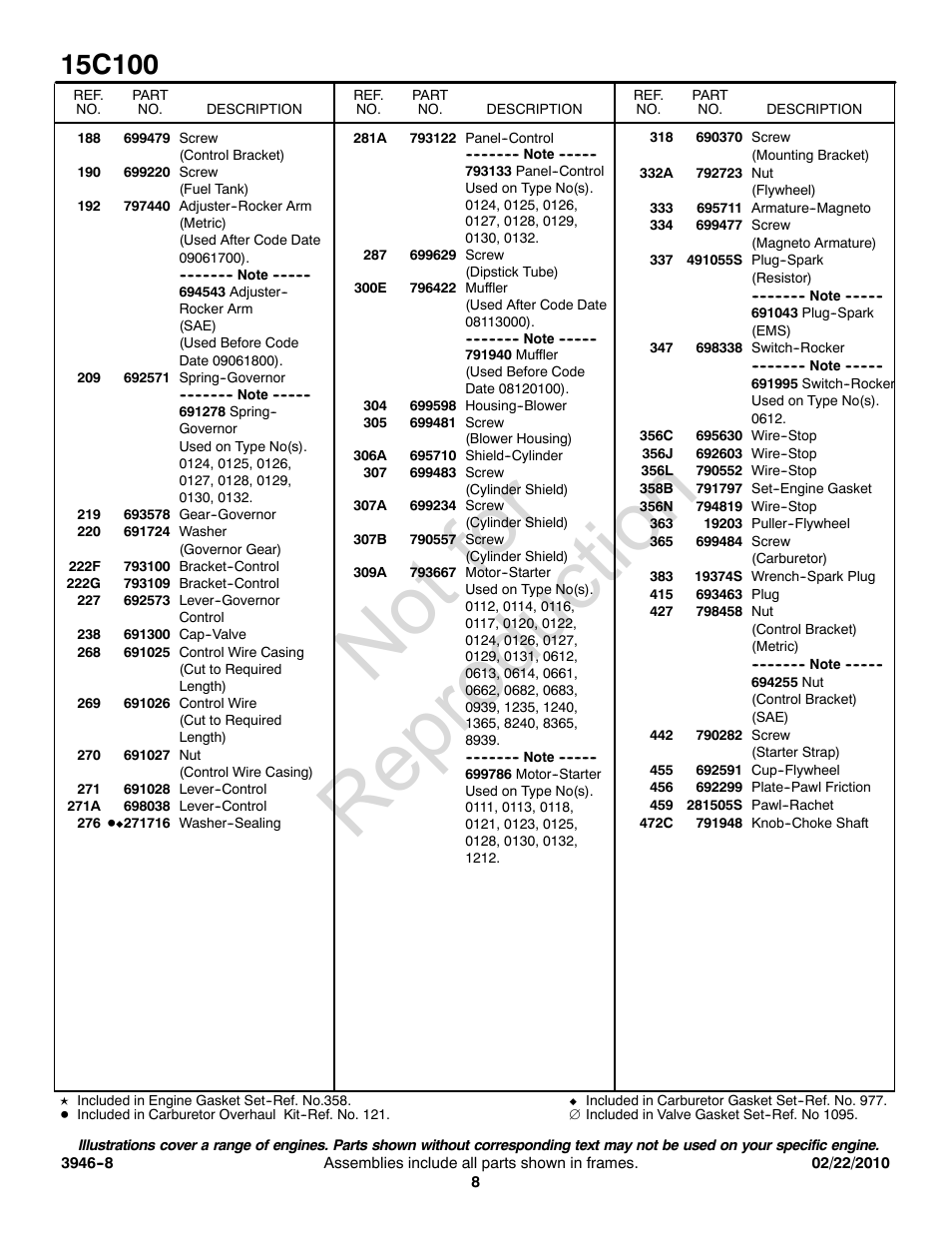 Not for reproduction | CHAMPION ST969BS User Manual | Page 8 / 12