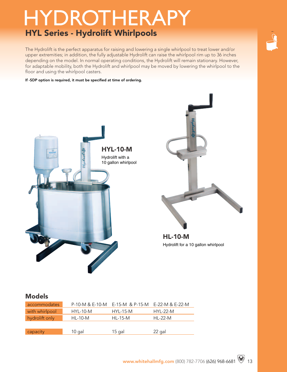 Whitehall Manufacturing Hl-10-M User Manual | 1 page