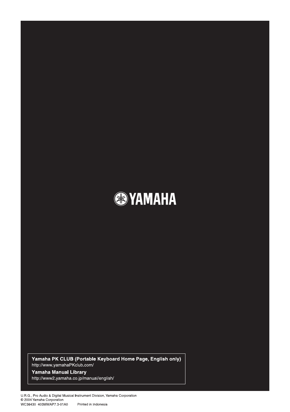 Yamaha PSR-3000  EN User Manual | Page 72 / 72
