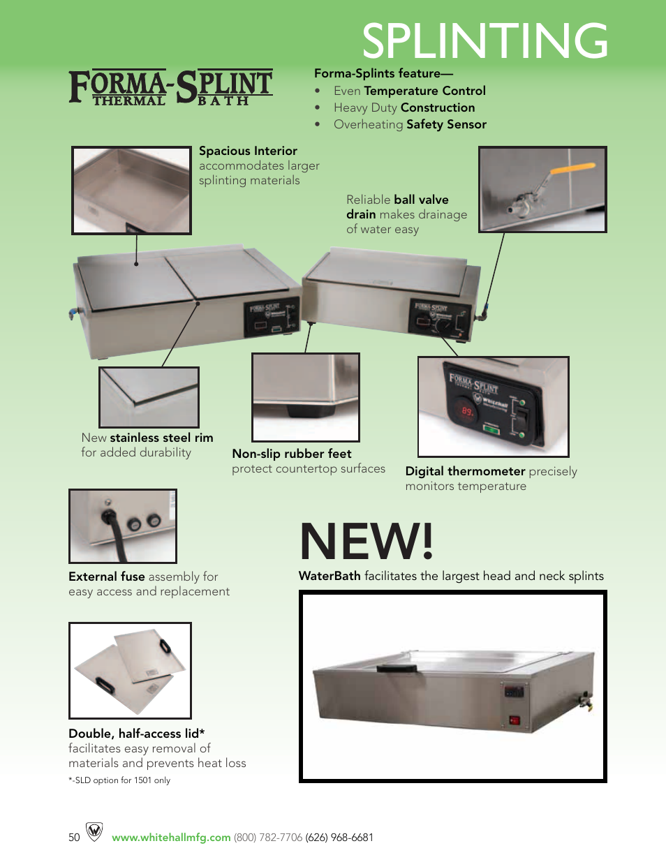 Whitehall Manufacturing SP-1600-D User Manual | 3 pages