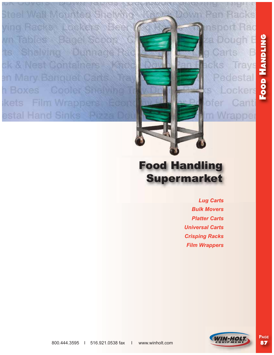 Food handling supermarket | Win-Holt SSWMSH Series Table Accessories User Manual | Page 4 / 4