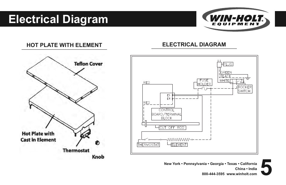 Electrical diagram | Win-Holt WHSS-1 User Manual | Page 6 / 14