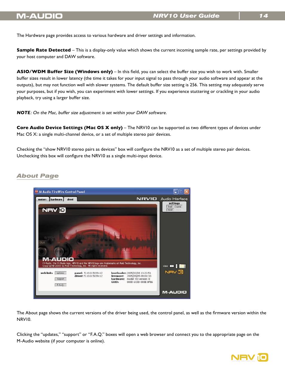 M-AUDIO NRV10 User Manual | Page 14 / 25
