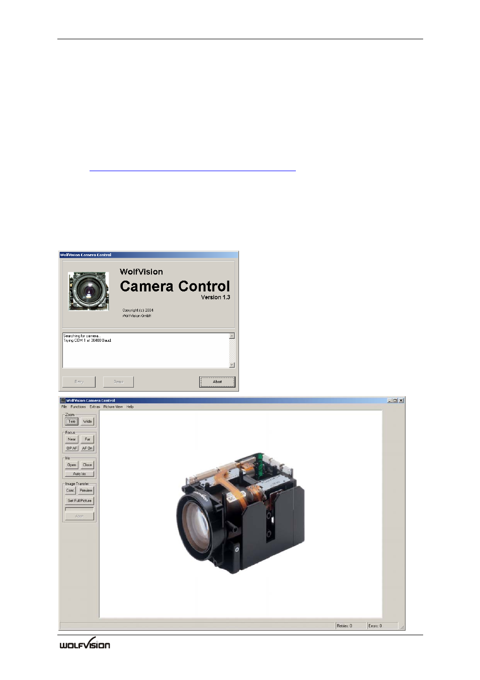 Wolfvision camera control software | WolfVision SCB-1 User Manual | Page 26 / 32