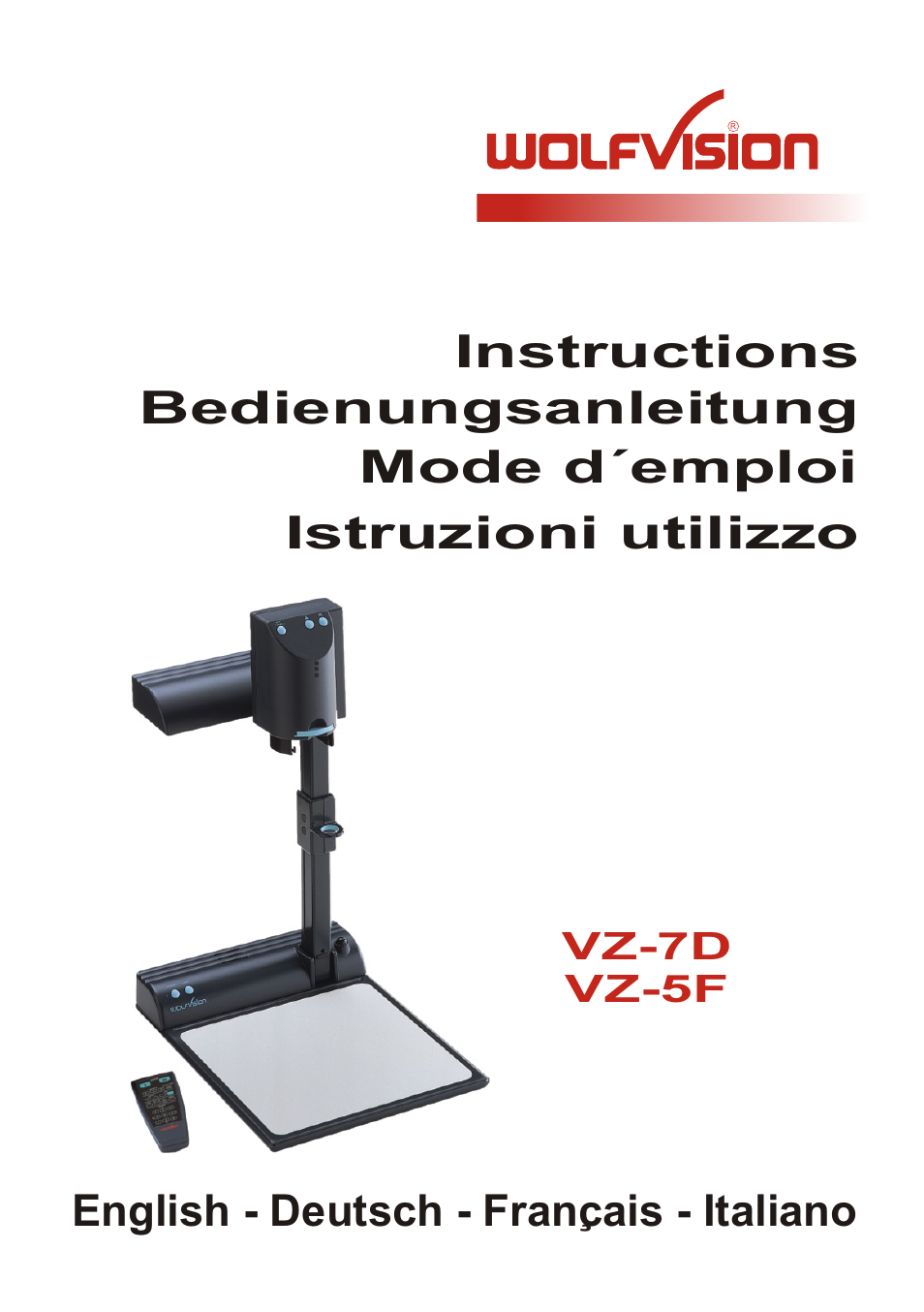 WolfVision VZ-7D User Manual | 24 pages