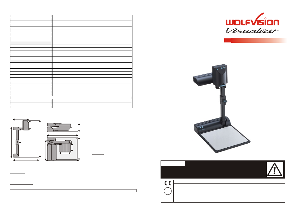 WolfVision VZ-5D User Manual | 2 pages