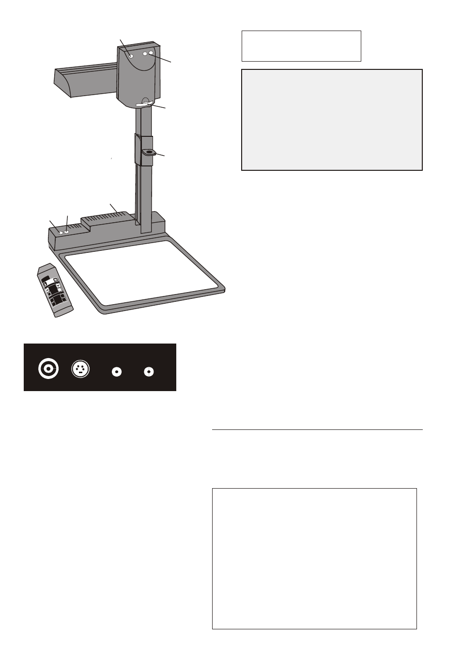 Seite3, English, Connectors (3) | Autofocus, Lightbox handy (optional): other lightboxes, Portable visualizer models | WolfVision VZ-5B User Manual | Page 3 / 7