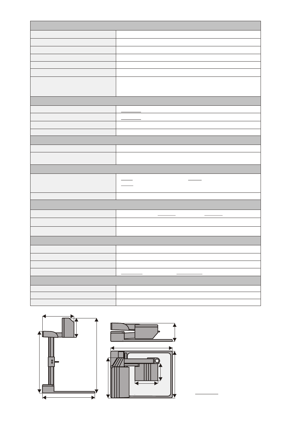 Seite7, Technical data, Vz-7 / vz-5n / vz-5b | Pick-up element / video, Operation, Lighting element, Scanning area, Connections | WolfVision VZ-5B User Manual | Page 7 / 7