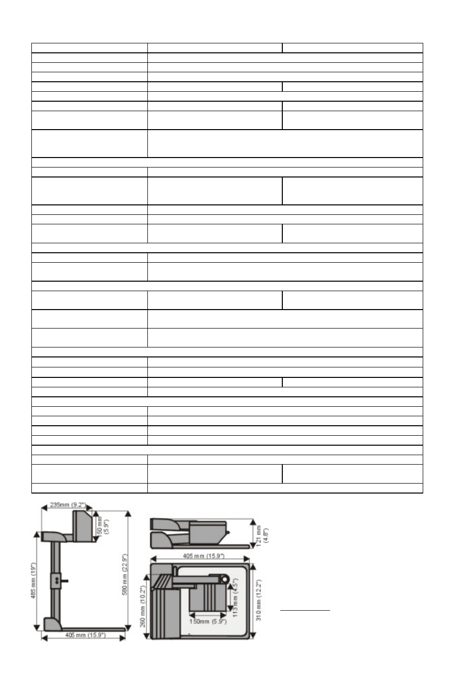 Seite23, Dati tecnici | WolfVision VZ-5F User Manual | Page 23 / 24