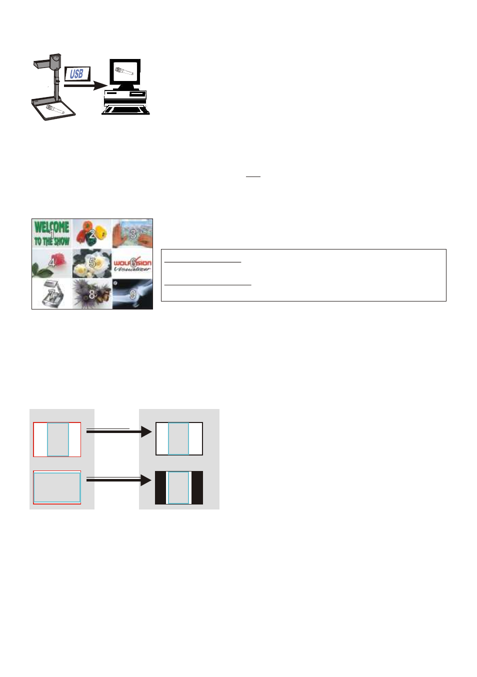 Seite8, Usb-port, Image turn mode (for higher resolution) | WolfVision VZ-8 User Manual | Page 8 / 12