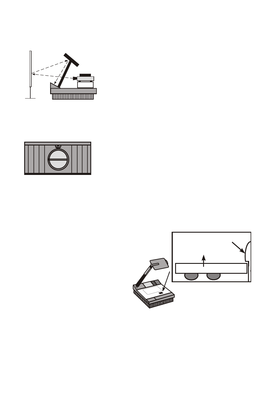 Seite10, Scanning slides, Lamp changer | Exchanging lamps | WolfVision VZ-15 User Manual | Page 10 / 16