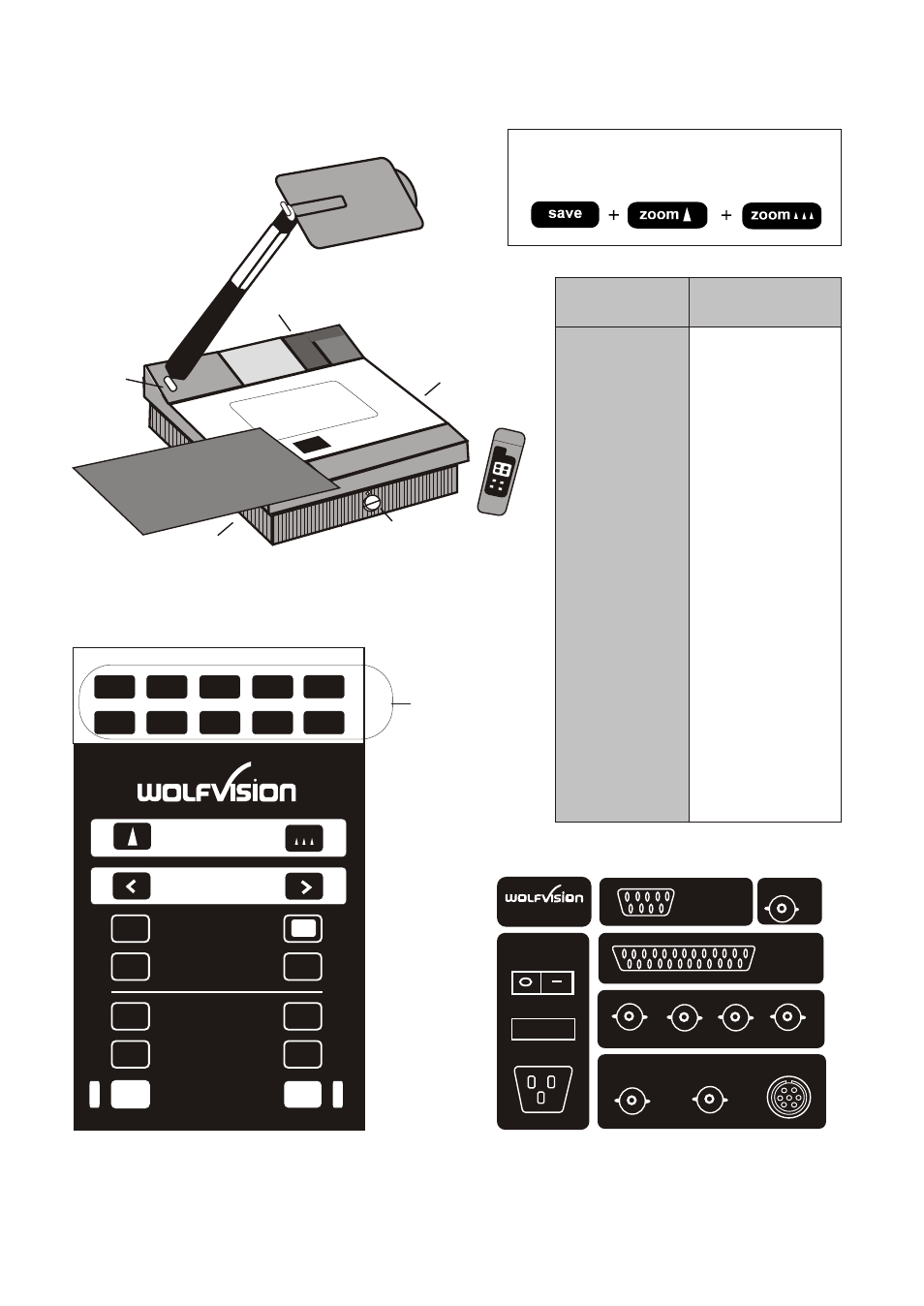 Seite23, Zoom focus | WolfVision VZ-35 User Manual | Page 23 / 23