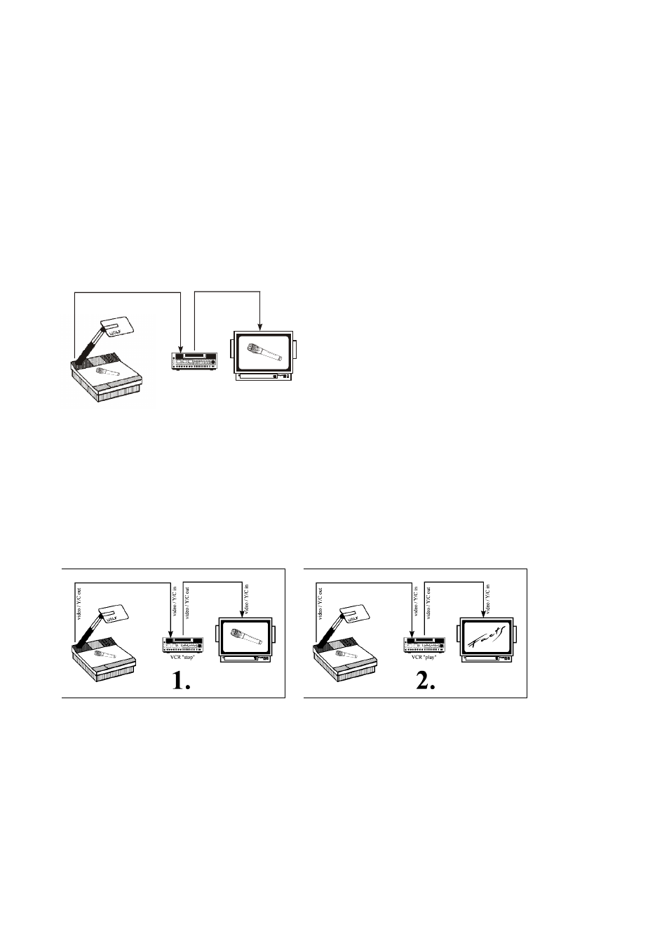 Seite9, Using a video printer video recording, Switching to playback of a video recorder | WolfVision VZ-35 User Manual | Page 9 / 23