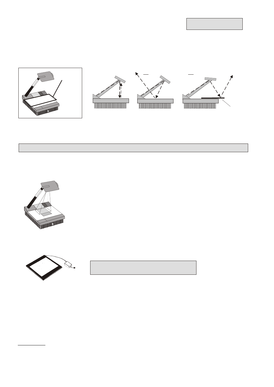 Seite9, Important, Reflections / glare | Optional lightboxes for slides and x-rays, Working with transparencies | WolfVision VZ-15b User Manual User Manual | Page 9 / 25