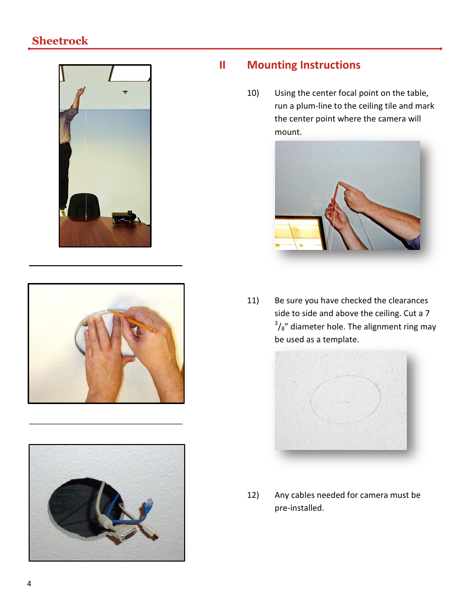 WolfVision EYE Series Mounting Kit User Manual | Page 12 / 16