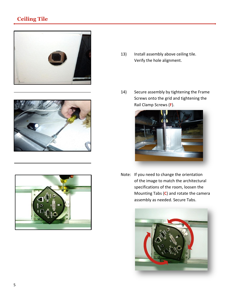 WolfVision EYE Series Mounting Kit User Manual | Page 6 / 16