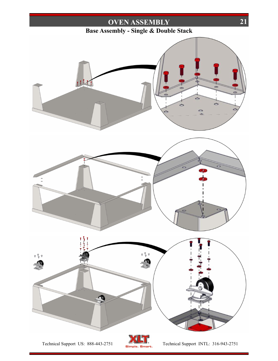 21 oven assembly | XLT XD-9004E User Manual | Page 21 / 114