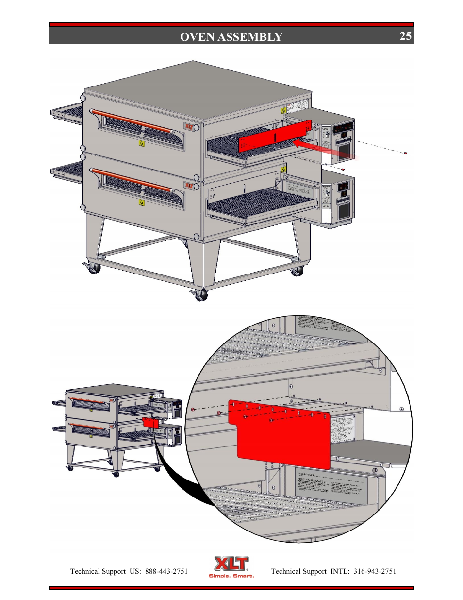 25 oven assembly | XLT XD-9004E User Manual | Page 25 / 114
