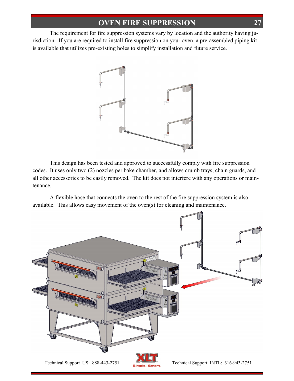 Oven fire suppression | XLT XD-9004E User Manual | Page 27 / 114