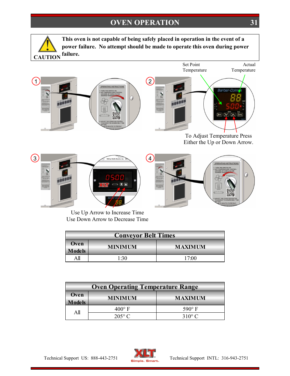 31 oven operation | XLT XD-9004E User Manual | Page 31 / 114