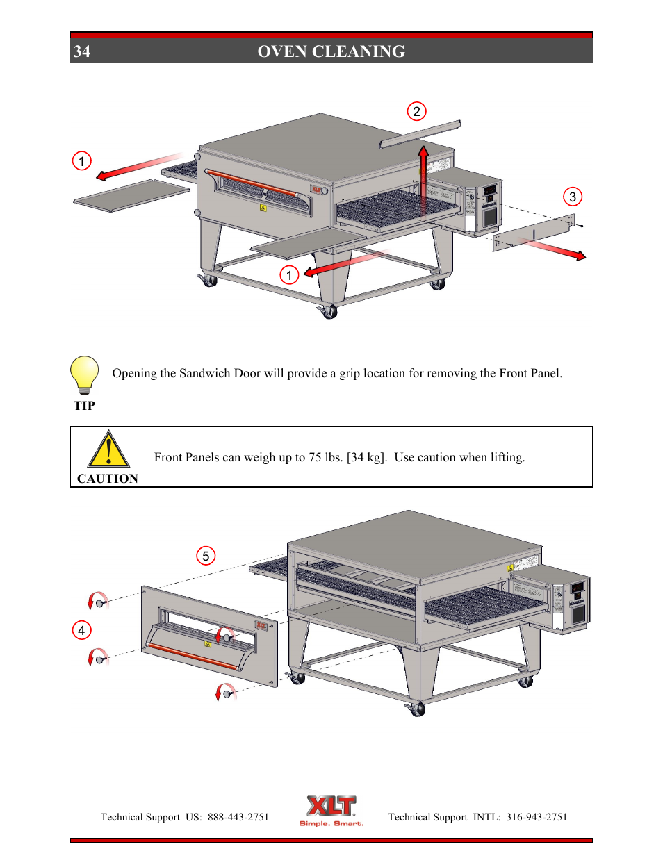 Oven cleaning | XLT XD-9004E User Manual | Page 34 / 114
