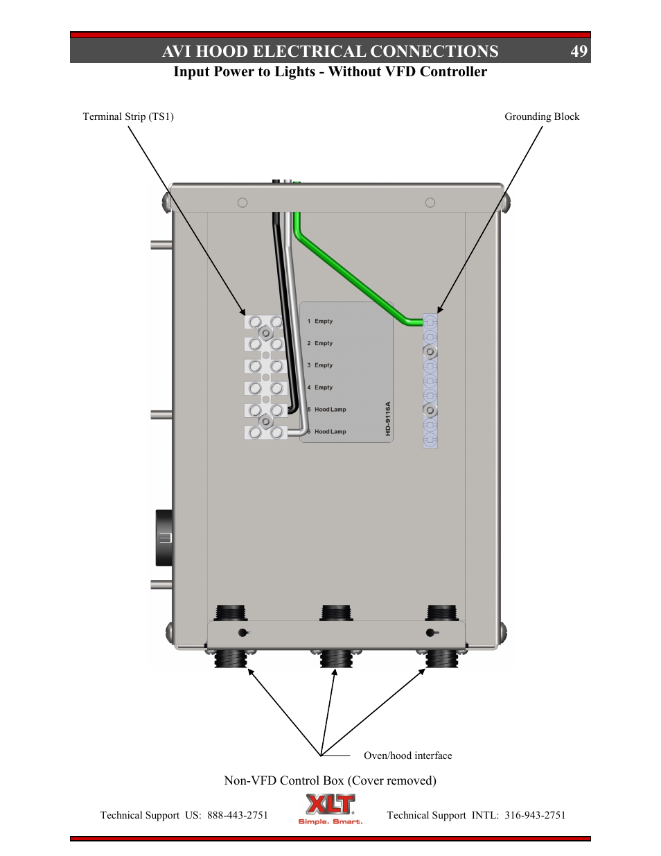 49 avi hood electrical connections | XLT XD-9004E User Manual | Page 49 / 114